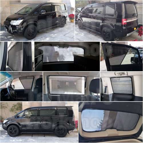 三菱 DELICA 全車磁石濾光窗網太陽擋