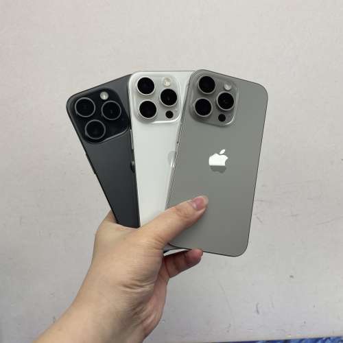 🔥高質素Apple iPhone 15 pro系列🔥/香港行貨✨/❤️完美靚機❤️/256-512gb/黑🖤白...