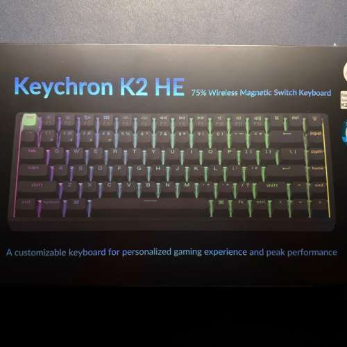 [行貨有保] Keychron K2 HE 磁軸三模無線機械鍵盤 Gateron 雙軌磁軸 (for Mac/Wind...