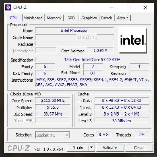 I7 13700F + ASUS B760M-A WIFI D4 + crucial DDR4 3200 16gx2