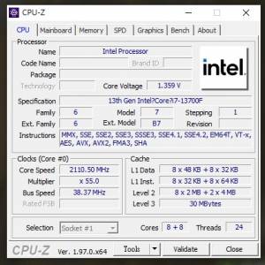 I7 13700F + ASUS B760M-A WIFI D4 + crucial DDR4 3200 16gx2