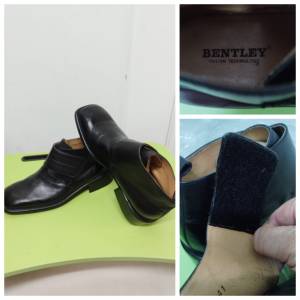 意大利Bentley魔術貼男裝皮鞋短靴Italy male leather magic sticker boot shoe ( s...
