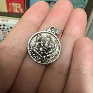 925純銀象神吊墜