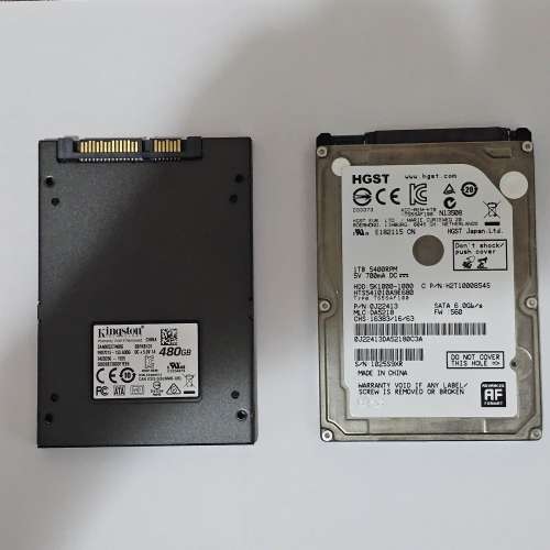 2.5吋 notebook 硬碟2隻