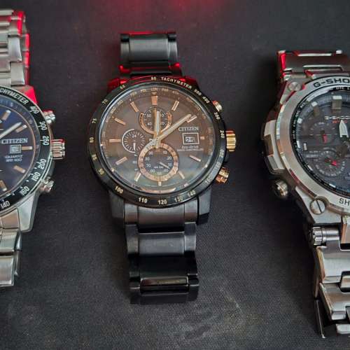 放 3 隻錶CASIO , CITIZEN