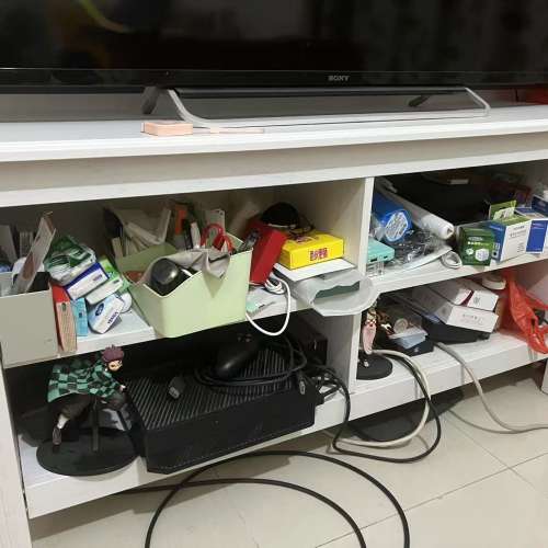 宜家BESTA白色電視几/儲物櫃
