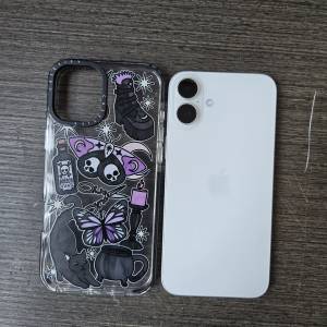 iPhone 16 plus 256gb,港行99新白色，完美冇花，有殻有貼保養至明年5月！