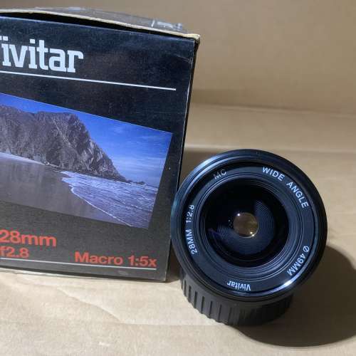 Vivitar 手動 28mm f2.8 Macro 1:5X for OM mount