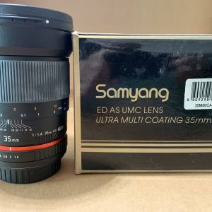 Samyang 35mm F/1.4 ED AS UMC lens for Canon. 手動對焦鏡
