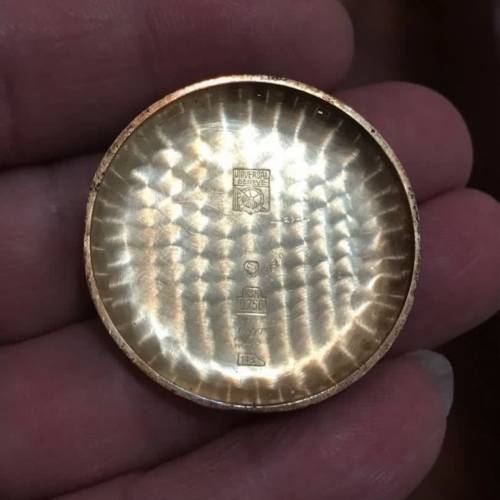 🥰🥰少有50年代宇宙18K實金(Universal Compax)三盤計時手錶