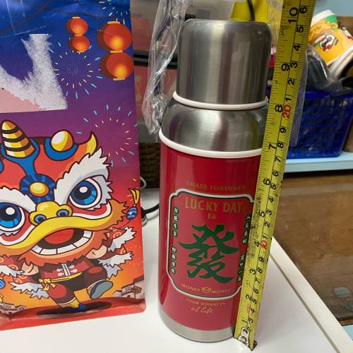 發財懷舊水壺（有手抽和帶 繩）