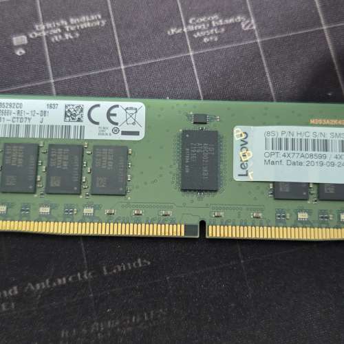 SAMSUNG 16GB ram ECC DDR4 2666MHz