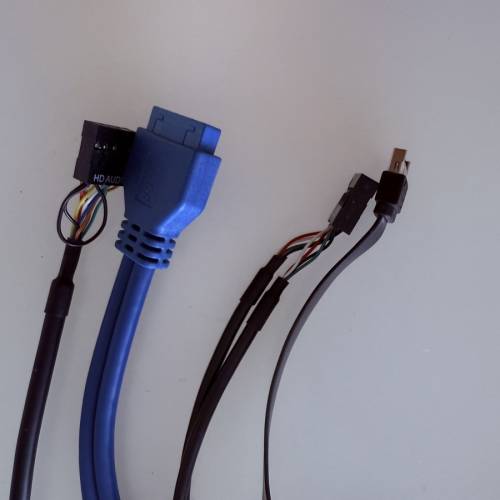 PC front panel 5.25” slot with USB2, USB3 Type-C, HD-Audio