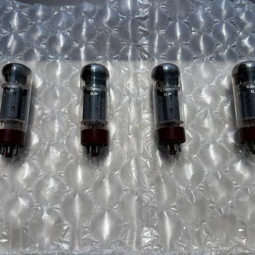 出售4支原裝膽Willsenton/威聲頓 EL34 每支各售$200