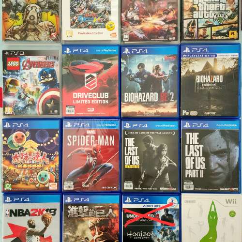 PS3及PS4遊戲