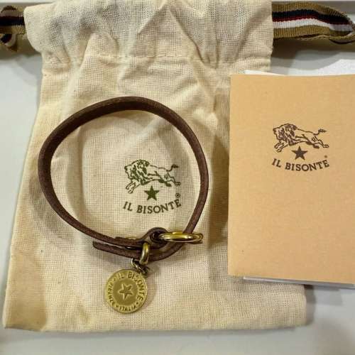 全新Il Bisonte 真皮手帶 男女合用
