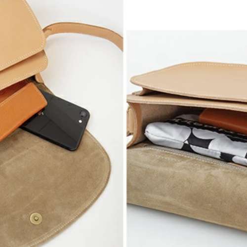 全新Il bisonte意大利真皮側揹袋