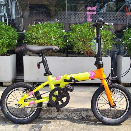 2023 大行 DAHON KAA411 KIDKING 單速 14吋 鋁合金折叠車 (附有輔助轆) 送水架前後...
