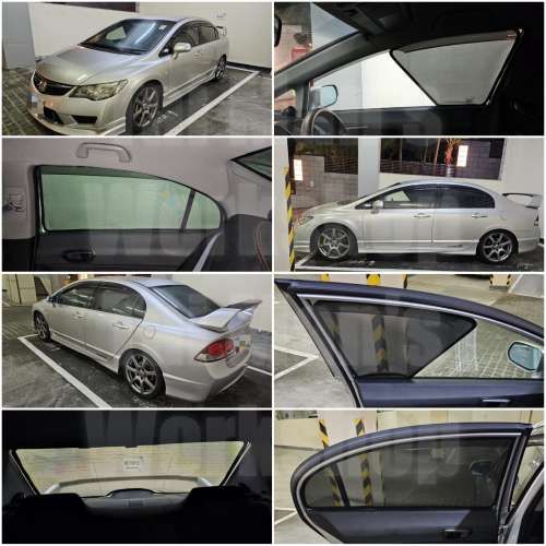 CIVIC FD2 全車磁石濾光窗網太陽擋