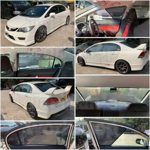 CIVIC FD2 TYPER 全車磁石濾光窗網太陽擋