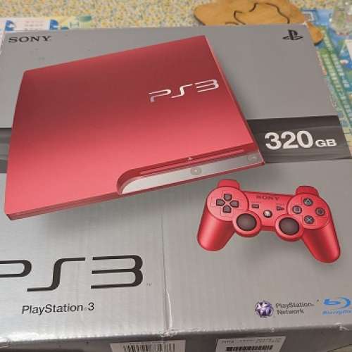 紅色 PlayStation 3 遊戲機( CECH 3012B ) 95%新收藏級