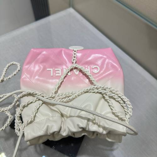 Chanel 漸變mini粉色 包包 新版高訂
