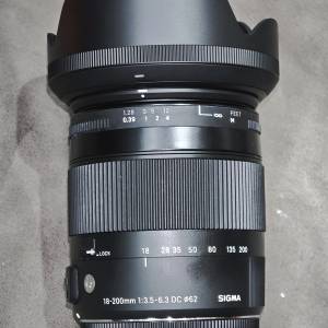 Sigma 18-200/3.5-6.3 DC MARCO OS HSM Contemporary for canon EFS 適馬 to 佳能 ...