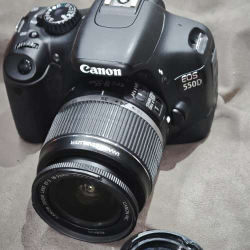 canon 550D + 18-55 IS 佳能 EFS 18mm 55mm 冇盒冇單冇證 鏡片通透冇花冇霉 功能正...