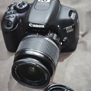 canon 550D + 18-55 IS 佳能 EFS 18mm 55mm 冇盒冇單冇證 鏡片通透冇花冇霉 功能正...