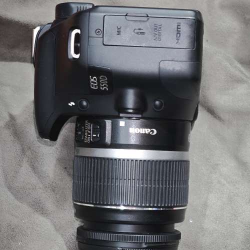 canon 550D + 18-55 IS 佳能 EFS 18mm 55mm 冇盒冇單冇證 鏡片通透冇花冇霉 功能正...