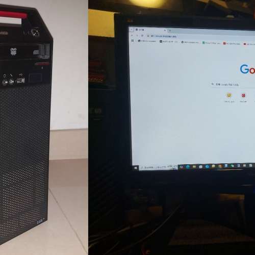 即買即用 電腦一部 + Viewsonic 22" LED MON 屯門良景輕鐵站交收 Lenovo ThinkCent...