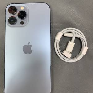 99%New iPhone 13 Pro Max 256GB 藍色 香港行貨 電池100% 有配件 跟充電線 自用首選...