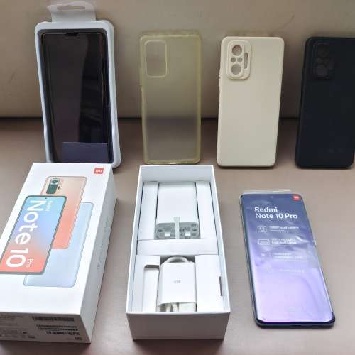香港行貨 紅米 Note 10 Pro (6 Gb Ram + 128Gb Rom) 跟原廠33W小米快充火牛 充電線 ...