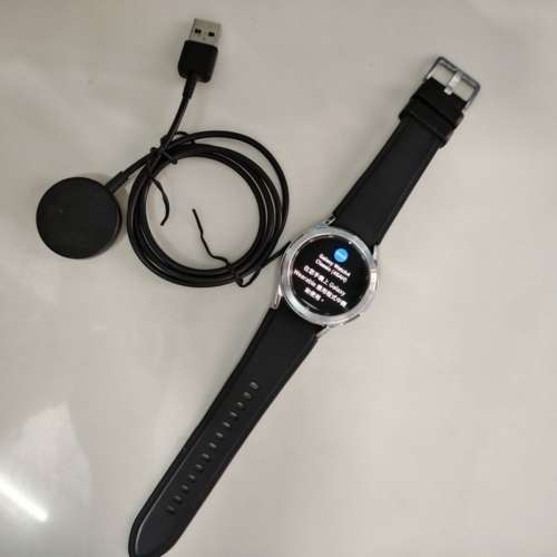 三星SAMSUNG Galaxy Watch4 Classic 46mm藍牙智能手錶SM-R890NZKAASA 有貼膜附無線...