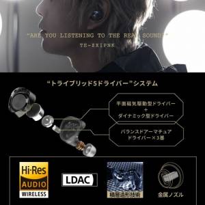 AVIOT TE-ZX1-PNK｜《ピエール中野》藍牙耳機