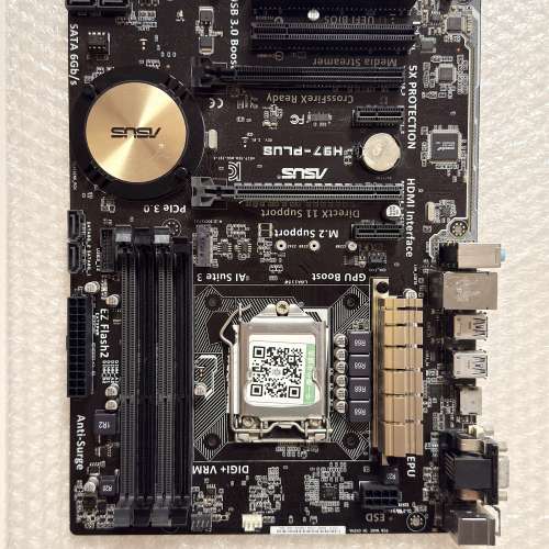 二手 ASUS H97-PLUS H97 DDR3 LGA1150 ATX MB