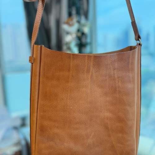 日本人手作 真皮單肩袋