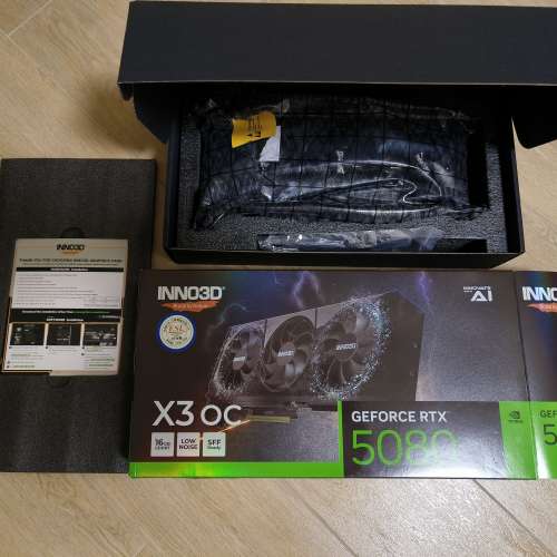 (港行有正本公司紙單 Rops齊全)Inno3D Geforce RTX 5080 X3 OC 16GB DDR7