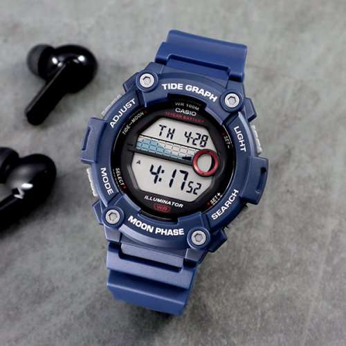 Montres Company 香港註冊公司 (32年老店) 卡西歐 CASIO 100米防水 藍色 WS1300 WS...