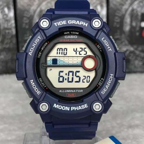 Montres Company 香港註冊公司 (32年老店) 卡西歐 CASIO 100米防水 藍色 WS1300 WS...