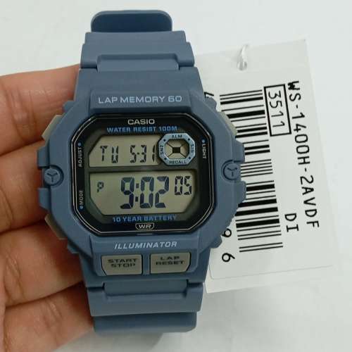 Montres Company 香港註冊公司 (32年老店) 卡西歐 CASIO 100米防水 WS WS-1400H-2A ...