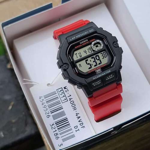 Montres Company 香港註冊公司 (32年老店) 卡西歐 CASIO 十年電池壽命 WS1400 WS-1...