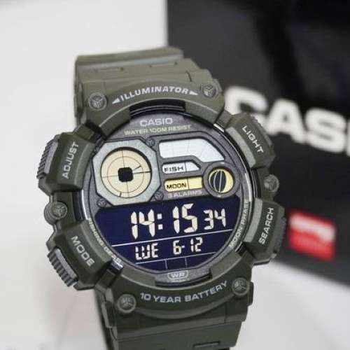 Montres Company 香港註冊公司 (32年老店) 卡西歐 CASIO 十年電池壽命 WS1500 WS-1...