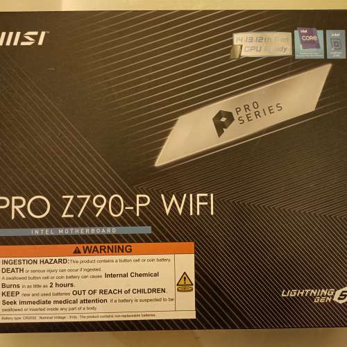 全新msi z790 p wifi ddr5主機板no z690 b760 b660可裝13700k 14700k 13900k 14900...