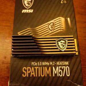 微星MSI SPATIUM M570 2TB PCIe 5.0 NVMe M.2 SSD 2t m2 ssd