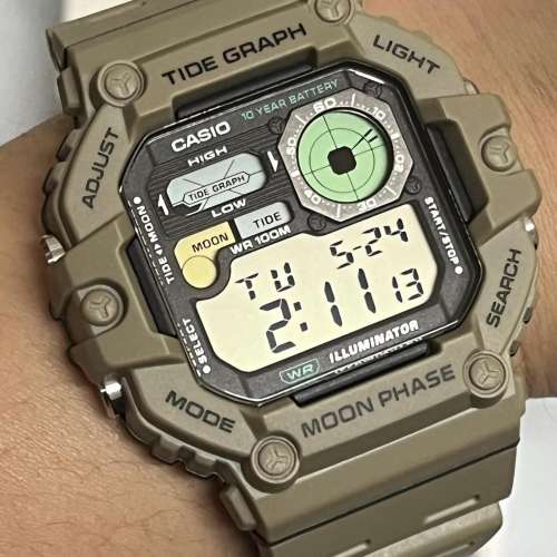 Montres Company 香港註冊公司 (32年老店) 卡西歐 CASIO 十年電池壽命 100米防水 W...