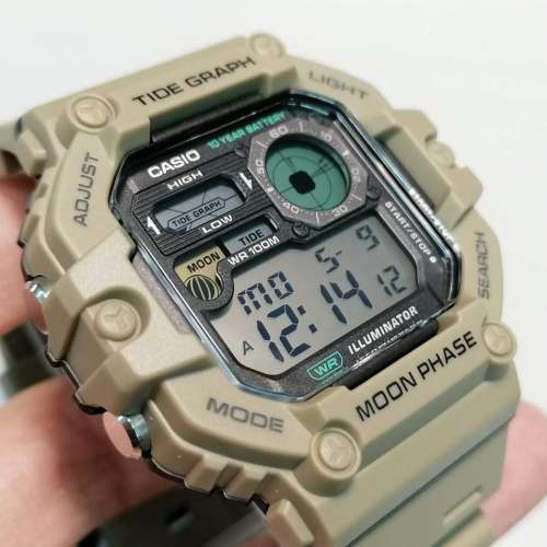 Montres Company 香港註冊公司 (32年老店) 卡西歐 CASIO 十年電池壽命 100米防水 W...