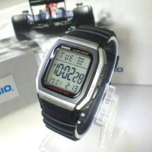 Montres Company 香港註冊公司(32年老店) 卡西歐 CASIO 十年電池壽命 黑銀色 W96 W...