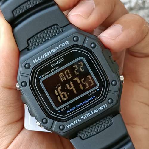 Montres Company 香港註冊公司 (32年老店) 卡西歐 CASIO W218 W218H W-218H-1B 50米...