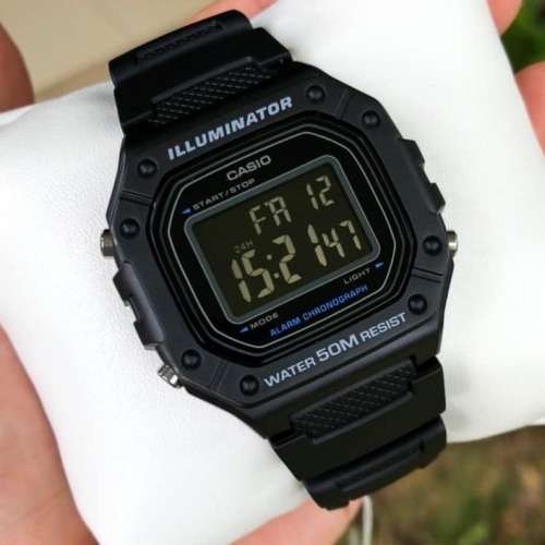 Montres Company 香港註冊公司 (32年老店) 卡西歐 CASIO W218 W218H W-218H-1B 50米...